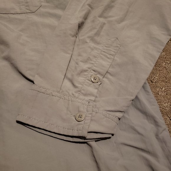 Naviskin Button Up Fishing Shirt Long Sleeve Outdoor Gray | Men's XXL Pre-owned - Picture 4 of 9